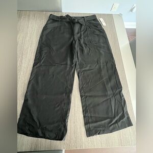 Joe Fresh Black Wide-Leg Pants with Belt – Size XS
